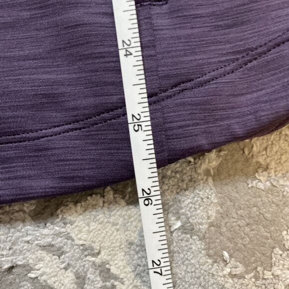 Athleta Back Crossover Hooded sweatshirt Pullover size Small Purple - Picture 9 of 10